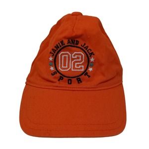 Janie & Jack Toddler Stretchy Hat Orange Size 2T to 3 Embroidered Logo